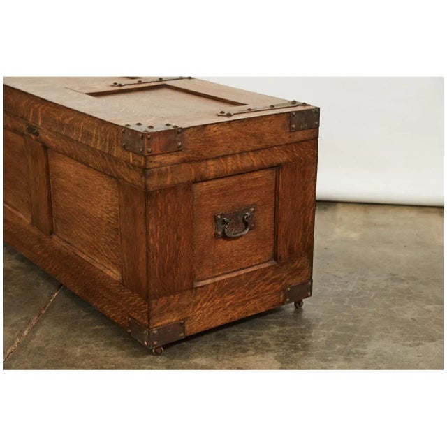 Early 20th Century Arts & Crafts Trunk For Sale - Image 4 of 9
