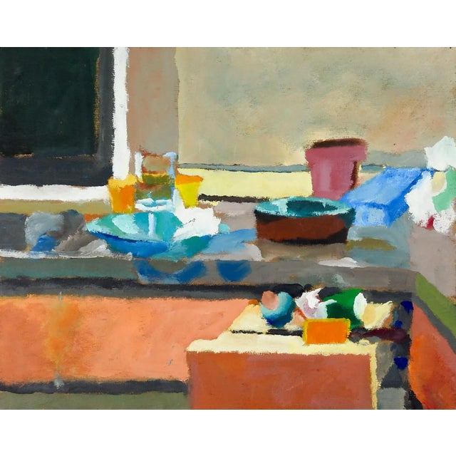 Abstract Abstract Kitchen Counter Painting by Marilyn Lanfear For Sale - Image 3 of 3