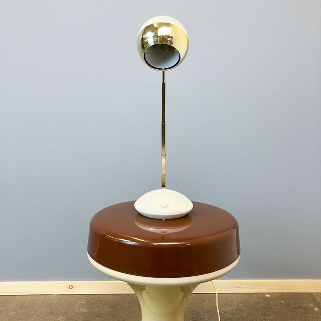 Metal and Plastic Extendable Table Lamp by Eichhoff, 1970s For Sale - Image 6 of 9