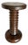 20th Century French Walnut Pedestal Side Table in the Style of Charles Dudouyt For Sale