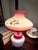 Glass Vintage Hurricane Gone With the Wind Electric Lamp Hand Painted Flowers For Sale - Image 7 of 10