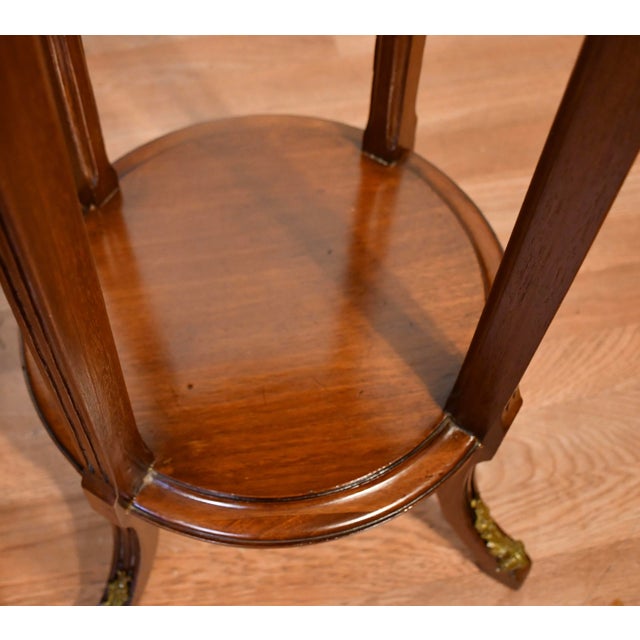 1930s Pair of French Mahogany Pedestals / Columns For Sale - Image 11 of 15