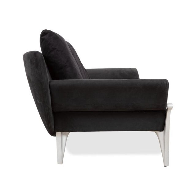 1600 Two-Seater Sofa in Black Fabric from Rolf Benz For Sale - Image 12 of 15