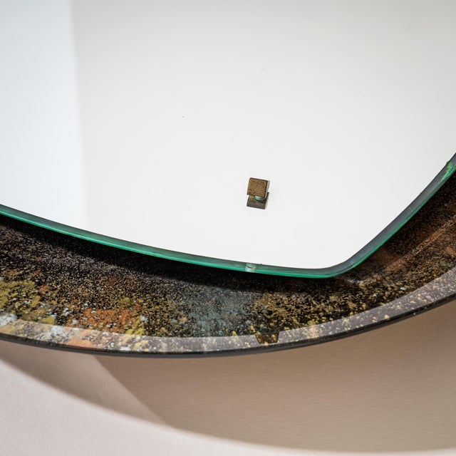 Illuminated Wall Mirror by Santambrogio e De Berti, Italy 1950s For Sale - Image 12 of 12