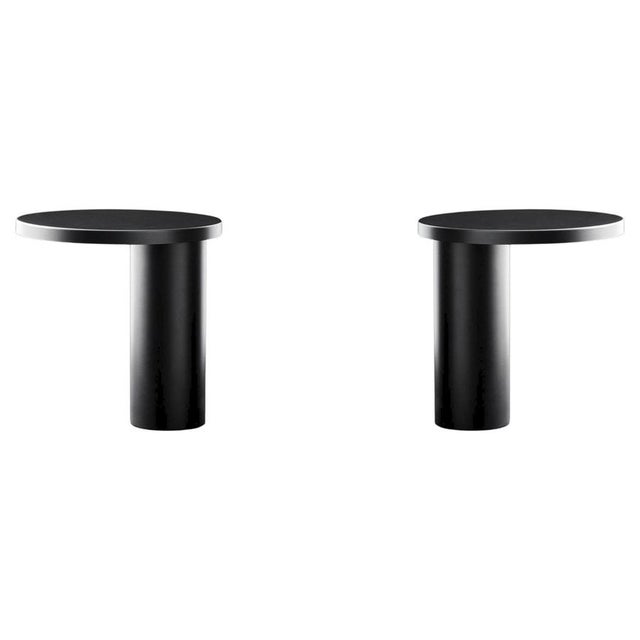 Black Metal Cylinda Table Lamps by Angeletti & Ruzza for Oluce, Set of 2 For Sale - Image 14 of 14