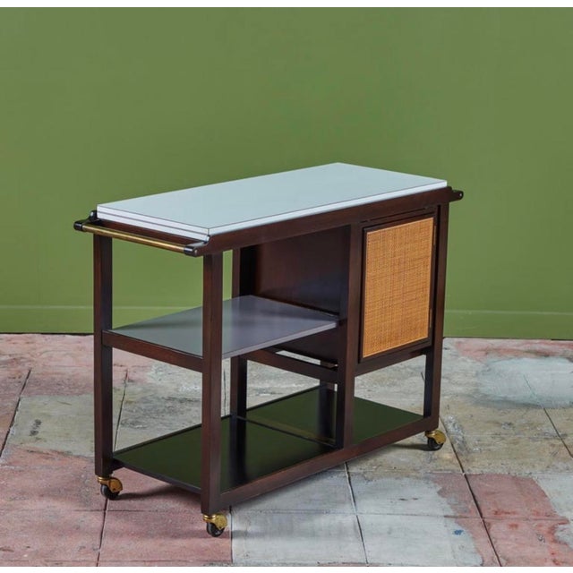 1960s Edward Wormley Bar Cart for Dunbar For Sale - Image 12 of 14