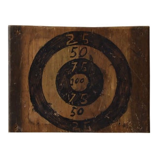 Vintage Make-Do Bullseye Target, Circa 1970s For Sale