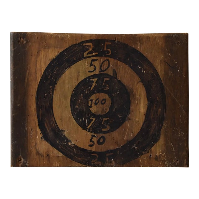 Vintage Make-Do Bullseye Target, Circa 1970s For Sale