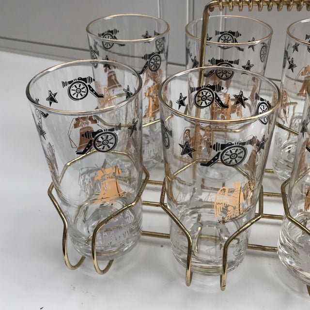 Vintage Civil War Bar Glasses Chairish