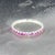 Traditional Natural Pink Sapphire Ring 6.5 14k W Gold 0.66 TCW Certified, Size 7 For Sale - Image 3 of 12