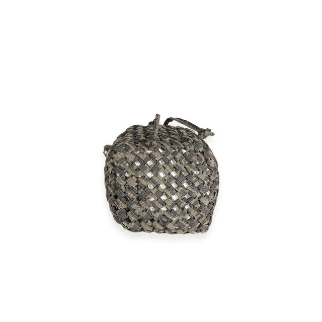 Fendi Brown Jacquard Interlace Canvas Mini Mon Tresor For Sale - Image 4 of 7