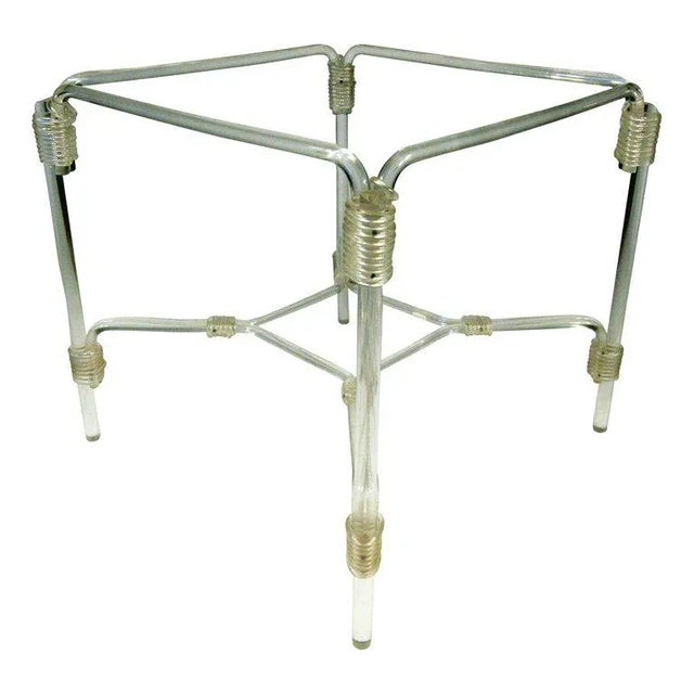 Elegant 1940s Lucite Dining Table with Four Matching Chairs by Grosfeld House This 1940s dining set by Grosfeld House...