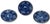 Ceramic Stunning & Rare Antique Original Set of 3 Dark Flow Blue English Staffordshire 10 Inch Dinner Plates Circa 1830s For Sale - Image 7 of 18