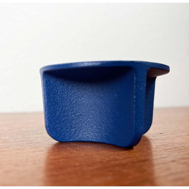 Danish Blue Cast Iron Candleholder from Normann Copenhagen For Sale - Image 14 of 16