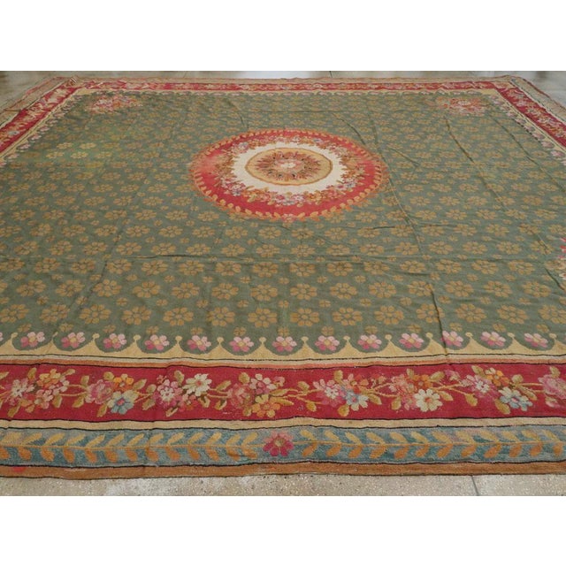 Galerie Shabab Collection Early 20th Century English Needlepoint Rug For Sale In New York - Image 6 of 10