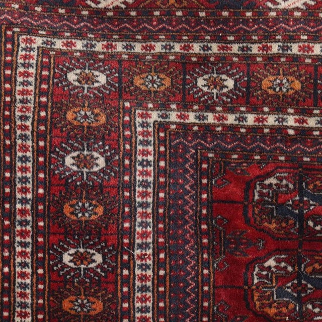Wool Bukhara Rug, Pakistan For Sale - Image 4 of 7