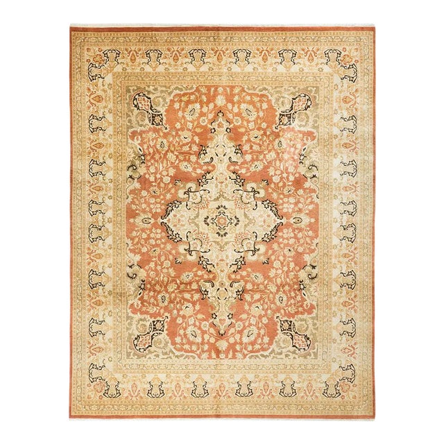 Mogul Collection Hand-Knotted Area Rug - Brown 8' 1" x 10' 1" For Sale