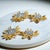 Contemporary Kenneth Jay Lane Designer Gold Swarovski Crystal Starburst Drop Post Earrings, A Pair For Sale - Image 3 of 11