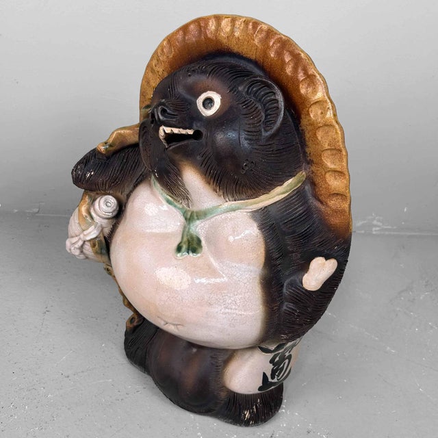 Large Decorative Tanuki Statue, 1970s For Sale - Image 11 of 14