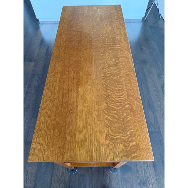 Stickley Mission / Arts & Crafts Oak Server / Console / Buffet – Model 640 – Fayetteville Finish For Sale In Chicago - Image 6 of 11