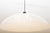 Hanging Lamp in White Plastic Shade, Black Bracket and Socket For Sale - Image 3 of 11