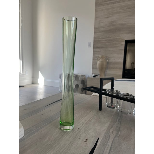 Contemporary Paola Navone Arcade Murano Green Vase For Sale - Image 3 of 9