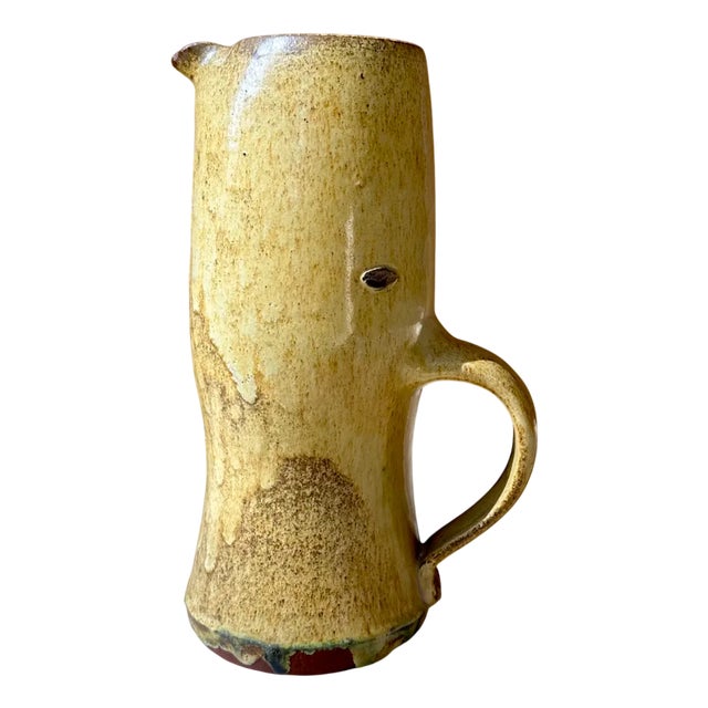 Large Sculptural Studio Ceramic Art Jug Vase by Helma Klett, Germany, 1940s For Sale