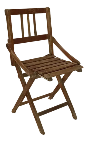 Vintage Brevetti F. Llli Reguitti Maple Wood Folding Child Chair