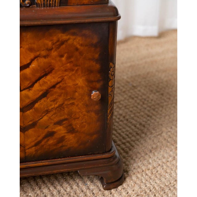 Art Deco Faux Bois Wood Nightstand For Sale - Image 4 of 12