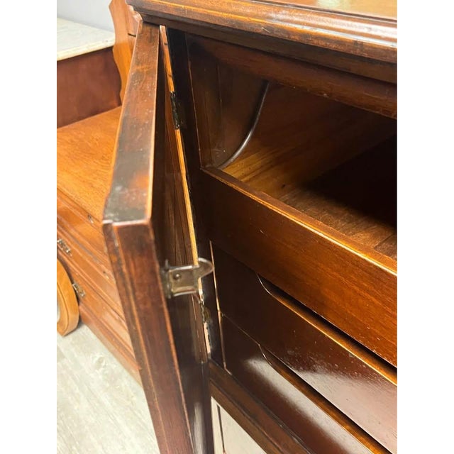 Antique Mahogany Gentlemen’s Dresser For Sale - Image 9 of 12