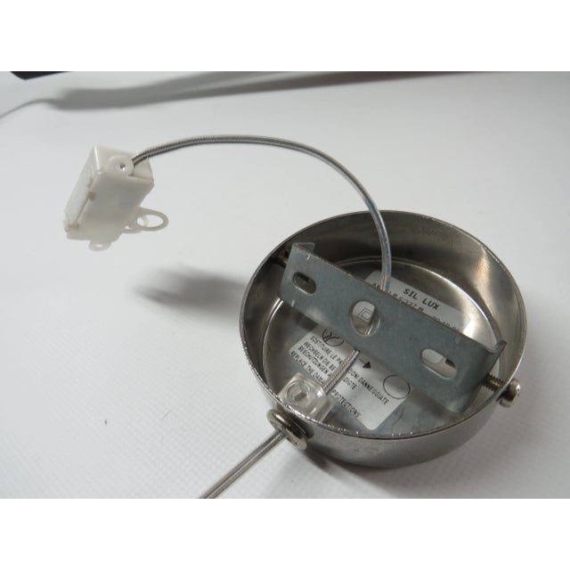 Minimalist Italian ceiling lamp / wall lamp made of brown glass. Design Claudio Saccon for Sillux Italy. It is an...