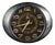 Vintage Mid-Century Wall Clock in Metal and Wood from Starke, Europe, 1970s For Sale