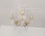Rare 1970s Brass & Glass Rod Chandelier | 5-Light Vintage Fixture | Restored Mid Century Lighting For Sale - Image 11 of 14