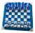 Blue Vintage Scacchiera in Vetro DI Murano White & Blue Glass Chess Board For Sale - Image 8 of 8