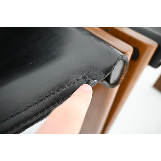 Monk Dining Chairs by Afra and Tobia Scarpa for Molteni, 1970s, Set of 6 For Sale - Image 10 of 13