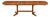 1970s Refinished 99” Danish Modern Solid Teak Dining Table For Sale