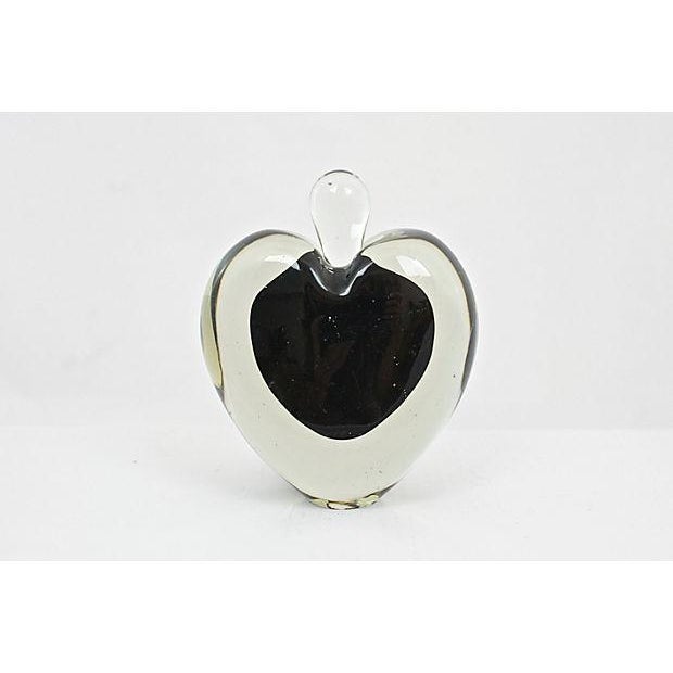 Murano Murano Black Heart Perfume Bottle For Sale - Image 4 of 6