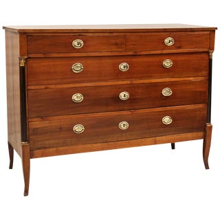 18th Century Italian Directory Chest of Drawers in Cherrywood For Sale