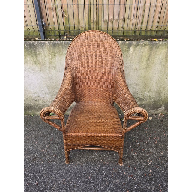 Arts & Crafts Chair in Wicker and Rattan from Dryad & Co, 1910 For Sale - Image 9 of 18