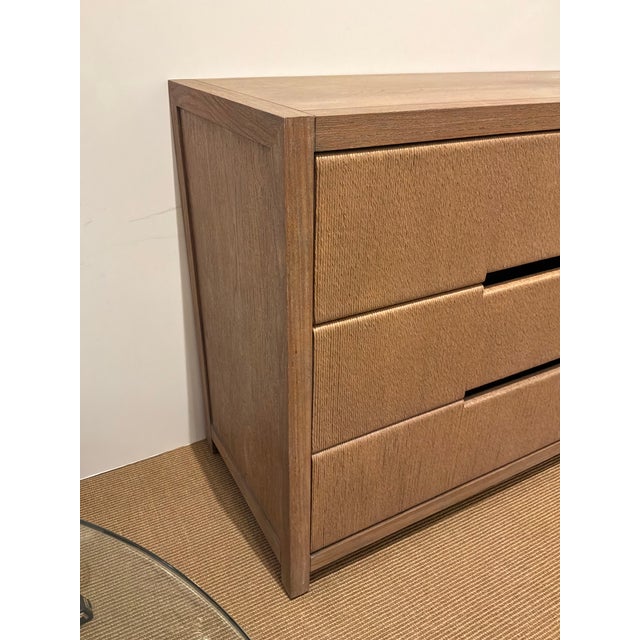 Stylish Revelation All Wrapped Up Chest. 3 drawers, wrapped front. Original Retail $4611. Showroom floor sample.