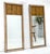 Pair of c1970s Mid Century Faux Bamboo Crome & Burl Rectangle Wall Mirrors MINT For Sale - Image 11 of 16