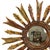 Vintage Wooden Sun Mirror in Sunburst Gold, 1950s For Sale - Image 13 of 15