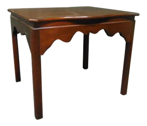 Chippendale Style Solid Mahogany Side Table