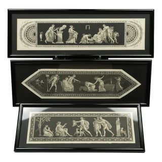Grand Tour Classical Friezes, 1790, Stipple Engravings, Set of 3 For Sale