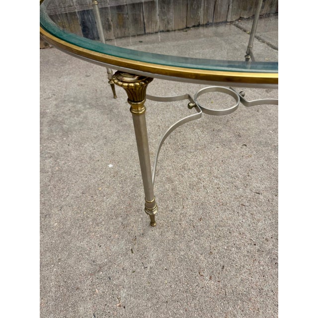 Maison Jansen Vintage Mid Century Neoclassical Style Coffee Table For Sale - Image 4 of 4