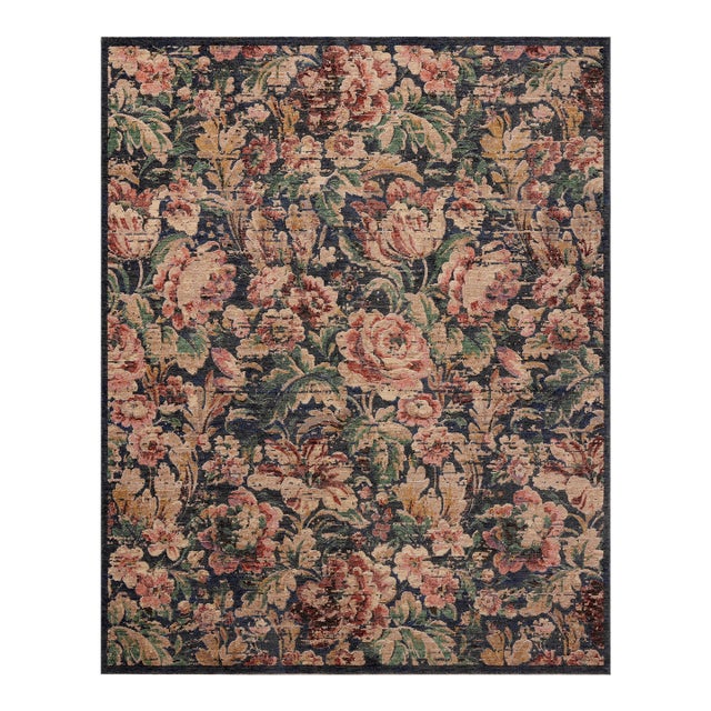 Loloi Winchester Midnight / Blush 5'-3" x 7'-8" Area Rug For Sale