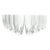 1960s Vintage 8 Crystal Highball Tumbler Glasses, Sharp Flame Cuts For Sale