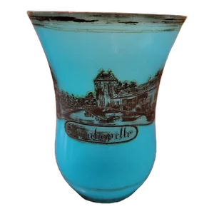 Antique Bohemian Glass Moser Opaline Architectural Goblet