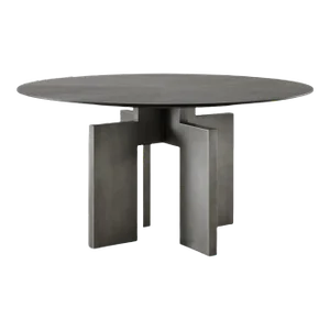 Adonis Round Black Dining Table