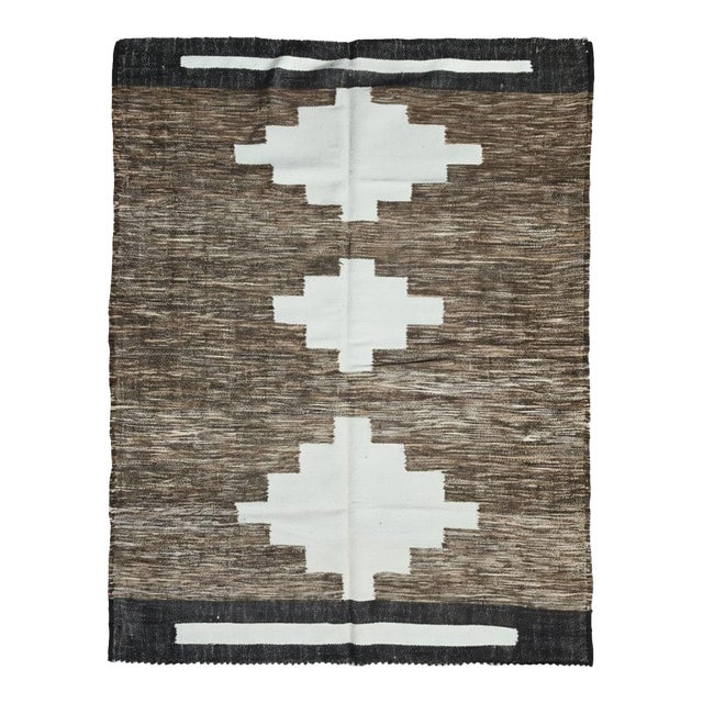 Moroccan Flatwoven Berber Rug - 9.1 X 6.7 Ft For Sale